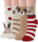 YSense Snug Kuschelsocken Damen Flauschige Kuschel Socken Haussocken Warme Bettsocken Damensocken Weihnachten Geschenk Dicke Flauschsocken Weihnachtssocken Wintersocken für Mädchen 37-42