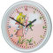 SELVA Kinderwanduhr – Prinzessinnen-Motiv – Für MÄDCHEN geeignet – ABS-Gehäuse – Plastikglas – Geräuschlos – Ø 25 cm