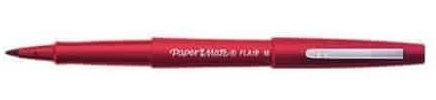 Paper: Mate 3 Stück Filzstifte Stifte Flair Original Nylon mittlere Spitze rot