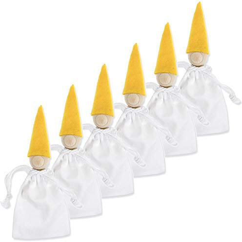 matches21 HOME & HOBBY Sorgenpüppchen DIY Bastelset für Kinder ab 4 Jahren als Kreativset zum Selbstgestalten (6er Pack)