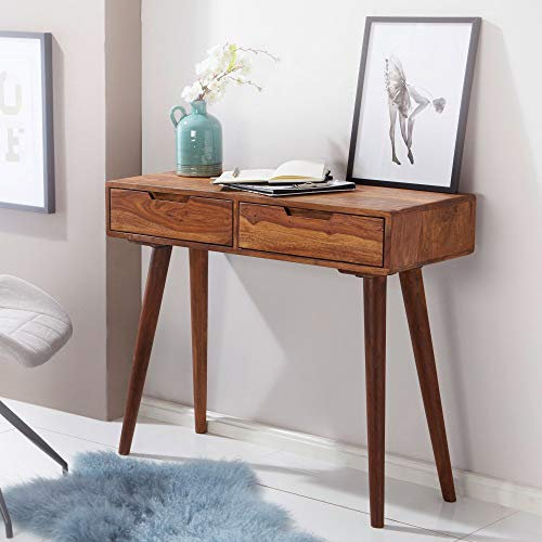 Kadima Design Console 90 cm Coiffeuse Bureau Buffet en Bois Massif