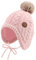 XIAOHAWANG Baby Wintermütze Mädchen Jungen Warm Strickmütze mit Pompom Niedliche BabymüTZE Herbst,Winter (Rosa, 6-18Monate)