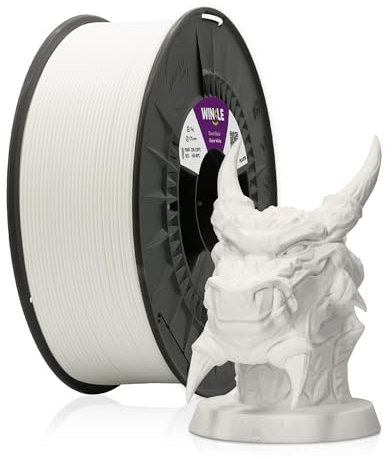 WINKLE PLA 870 Filament, Gletscherweiß, 3D-Drucker-Filament, PLA 870, 2,85 mm, 1 kg, PLA 870 weiß, Ingeo PLA | Glühprozess | extreme Härte | Spule mit 1 kg