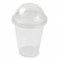OTLCREATIONS Plastica Tazze per frullati con coperchio a cupola, 300 ml, trasparenti per feste, frullati, succhi di frutta, frullati, bevande fredde