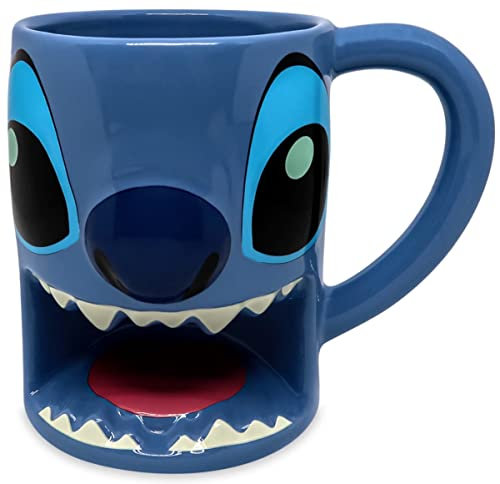 Disney Parks Exclusive - Ceramic Coffee Mug - Sculpted Open Mouthed Stitch