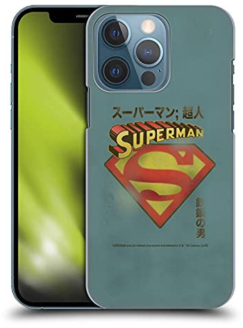 Head Case Designs Offizielle Zugelassen Superman DC Comics Japanisches Logo Vintage Mode Harte Rueckseiten Handyhülle Hülle Huelle kompatibel mit Apple iPhone 13 Pro
