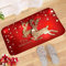 YISKY Navidad Antideslizante Felpudo, 40 x 60 CM Alfombra Entrada, Alfombras de Decoración de Navidad Absorbente, Navidad Tapete de Puerta para Salón Baño Cocina, Welcome Felpudo de Puerta