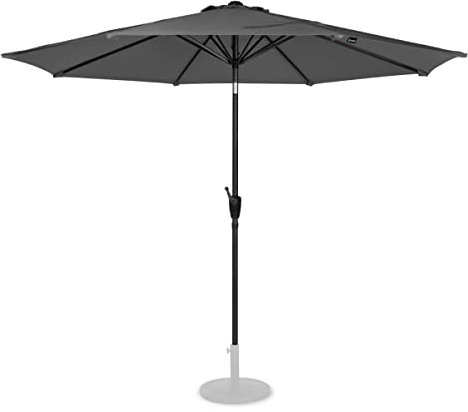 VONROC Sombrilla Redonda Premium Recanati Ø300cm - Inclinable y con Protección UV 50+ para Jardín y Terraza
