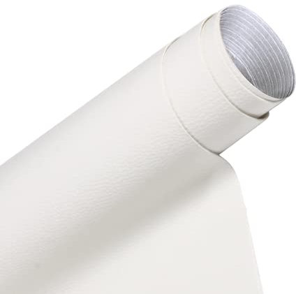 Kunstleder Selbstklebende Leder Reparatur Set, Lederflicken Selbstklebende Leder Reparatur Patch 40 x 150cm, für Sofas Autositze Bürostuhl Kopfteil Handtaschen Jacken, Weiß