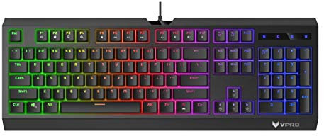 Rapoo V52S Gaming Backlit Membrane Keyboard - Black (QWERTY)