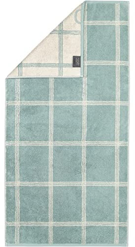 Cawö Home Handtücher Luxury Home Two-Tone Grafik 604 Salbei - 43 Handtuch 50x100 cm