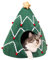 NIBESSER Weihnachtsbaumbett für Hunde Geschlossenes Katzenbett Warmes Interieur Iglu Hundebett Weich waschbar Hundebett Weihnachten Katze Niedlich