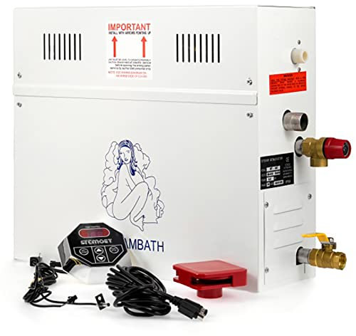 HTONVK Steam Generator Sauna Steam Bath Generator Home Steam Shower Sauna Steam Generator For Shower,With Programmable Controller,For Home Spa Bathroom Hotel 220V4KW