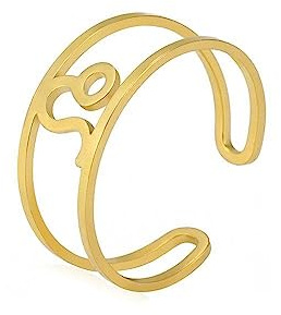 Luxuriöser Doppelring, Goldener Hohlring, Verstellbar, Zwölf Sternzeichen-Symbol-Design-Ring, Damen/Herren-Horoskop, Himmlische Astrologie-Set, Damenmodeschmuck, Geburtstagsgeschenk, Löwe, Verstel