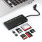 USB C USB 3.0 Kartenlesegerät, 7 in 2 XD Kartenleser USB C für CF,SD, XD,MS,TF,Micro SD,SDHC,SDXC,UHS-I Karte,5Gbit/s Sony Memory Stick Pro Duo Adapter M2 Card Reader Lesen Sie 5 Karten gleichzeitig