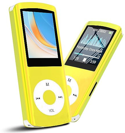 Hotechs MP3-Player/MP4-Player, MP3-Player mit 32 GB Speicherkarte, schlankes Design, digitales LCD-Display, 4,6 cm (1,8 Zoll) Display, FM-Radio