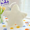 Kissen Stern Plüschkissen Stern Wurfkissen Schlafkissen Gefülltes Kissen für Heimdekoration (50cm, White)