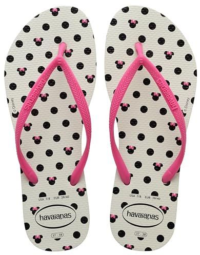 Havaianas Slim Disney, Infradito Donna, Bianco Rosa Flux, 4.5/5 UK