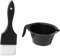 Healeved 1 Set Comb Mixing Bowls Plastic Hair Dye Bowl Hair Dyeing Mixing Bowl Hair Coloring Bowl Hair Dye Brush Hair Dyeing Bowl and Brush Kit Hair Coloring Brush Universal Suite Nylon