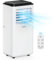 VonHaus Air Conditioner 7000 BTU – Portable Air Conditioning Unit, Dehumidifier Mode, Window Venting Kit, Remote Control, 5 Modes, 2 Speeds, 24hr Timer, LED Display, x4 Wheels, Carry Handle