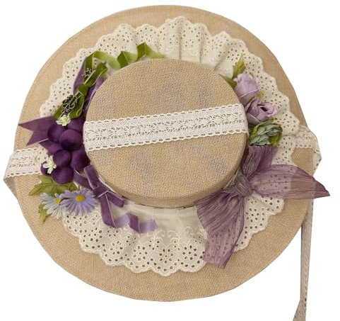 COSDREAMER Chapeau victorien pour filles et femmes, chapeau de soleil, taille S, l, Small