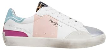 Pepe Jeans Lane Band G Sneaker, Grey Silver, 38 EU