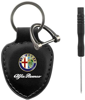 ARZARF Auto Schlüsselanhänger,für Alfa Romeo Brera Giulia Giulietta GT Coupe Autoschlüsselbund Schlüsselring Keyring Anhänger Autozubehör,B-M