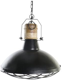 LAMPARA TECHO HIERRO MANGO 52X52X57 NEGRO_AlexandreHouse