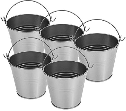 BESPORTBLE 10 Pcs Storage Tin Bucket Tin Buckets Mini Water Kettle Galvanized Bucket Retro Decor Galvanized Metal Bucket Small Metal Bucket Small Bucket Bales for Decoration Iron Drum Desktop