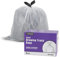JASINCESS 15 Litre Drawstring Bin bags Small Bin Liners - Heavy-Duty Garbage Bags for Home, Office, and Kitchen Use (CS-15L-C120)