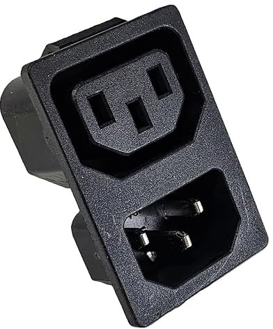 Conector IEC C13 + C14 hembra, 3 pines, 220 – 250 V/10 A, audio para dispositivos fríos, conector hembra, módulo de entrada