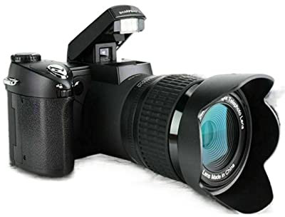 AUBEST Video Camera Camcorder 33MP HD Camcorder Camera Wide Angle Lens + 24X Telephoto Lens + LED + Tripod Set(1)
