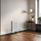 Blümme Traditional 600 x 425mm Horizontal Cast Iron Radiator Central Heating Radiators Four Column White