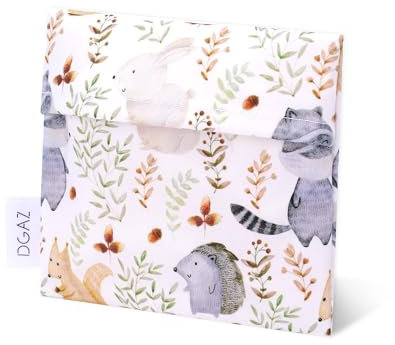 DGAZ Menstruationstasche, Mädchen Period Bag für Slipeinlagen/Menstruationstassen/Kleine Tampons, Tragbare Tamponhalter Tasche, Mini Make-up Tasche für Frauen (Zoo)