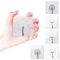 YEibi 6 Ganchos Adhesivos XL Resistentes 10kg, Ganchos Adhesivos Grandes Para Pared, Colgadores Autoadhesivos de Alta Resistencia, Ganchos Sin Agujeros, Para Toalla, Perchas, Sin Taladro
