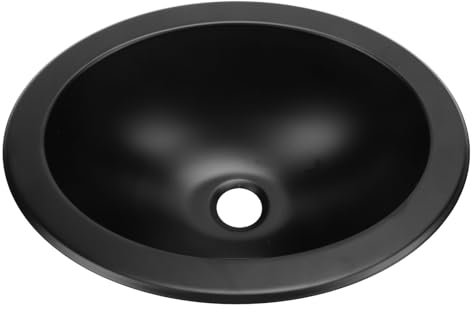 Ovales Wohnmobil Waschbecken, Einzelwaschbecken, Einbau Küchenspüle aus Edelstahl 304 mit 40 Mm Ablauföffnung, Rundes Waschbecken, 340 X 270 X 120 Mm, für Boot, Wohnwagen,
