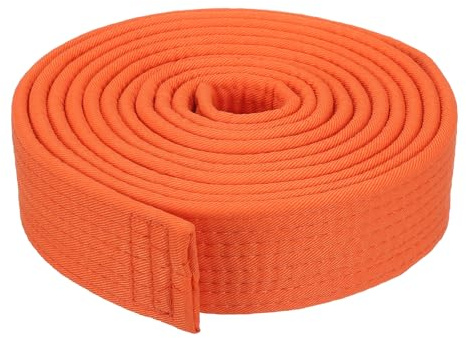 PATIKIL Taekwondo Farbiger Ranggürtel,x,ft m, Polyester Kampfkunst Judo Karate Gürtel für Trainer Unterricht Praxis, Schwarz;