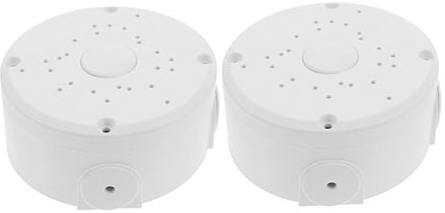jojofuny 2pcs Box Safety Junction Box for Cameras Round Extension Cord Cover Cord Protectors Outdoor Extension Safety