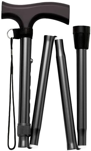 NTALJC Bastón, Bastón Plegable Ajustable, muletas, muletas portátiles para Hombres y Mujeres, bastón