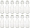 Argon Tableware 250ml Glass Bottles with Swing Top - Clear - 12x Reusable Empty Water Wine Milk Olive Oil Juice Gin Home Brew Brewing Drinking Fridge Dispenser Storage Jars with Stopper Lid