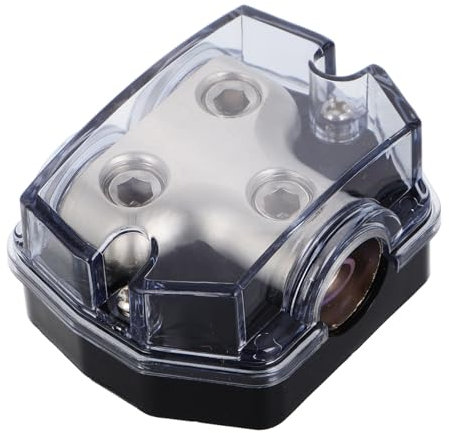 MOLUCKFU Car Audio 2 Way Splitter Power Distribution Block 2 Ways Fuse Holder for Car Amplifier and Stereo Audio Amplifier Protection