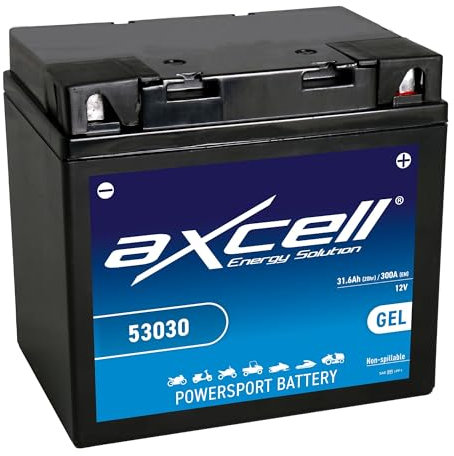 AXCELL Batterie 12V Y60-N30L-A GEL 53030 passend für Moto Guzzi V35 II 350 PD 1980-1984