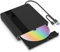 BNEHHOV Lettore CD DVD Esterno per PC Portatile, Masterizzatore DVD CD, USB 3.0 Type-C CD/DVD +/-RW Drive CD ROM Unità DVD Esterne per Laptop Desktop Windows XP/2003/Win8/Win10/ Vista Linux Mac10 OS