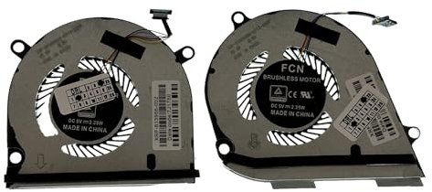 SET CPU-Lüfter + GPU kompatibel für HP Envy x360 Convertible 15-DR, 15-DS PN: L53541-001, L53542-001 TPN-W142, TPN-W143