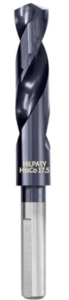 HSS-Co Broca para Metal Professional AlTiN brocas helicoidales para Metal, Plástico, Madera, Estándar DIN 338 (17.5mm)