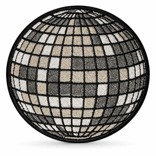 Disco Ball Iron On Patch – Party Music Applique for Jackets, Bags, Hats, Jeans and Crafts