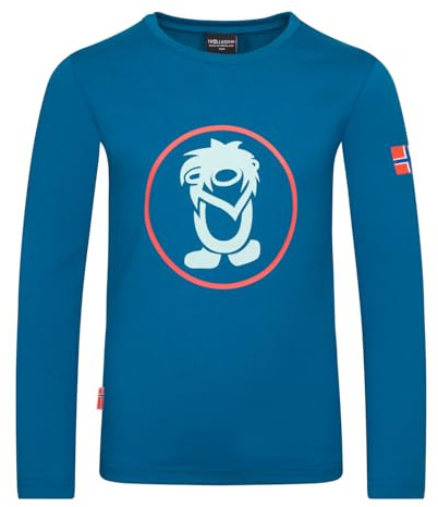 Trollkids Kids Troll Longsleeve 152, Dark Petrol