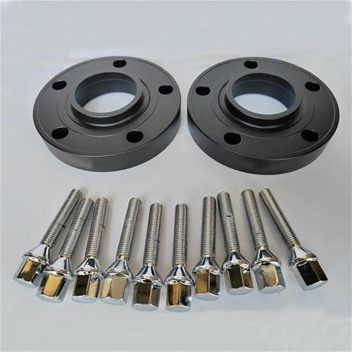 Spurverbreiterung Distanzscheiben Spurverbreiterungssatz Für 3er E30 E36 E46 E90 E91 E92 E93, Zentriert, Geschmiedete Felgen, 5x120, 72,6 Mm(Schwarz,12mm)