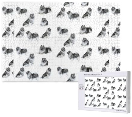 Puzzlespiel für Erwachsene, anspruchsvolle Puzzles, 1000-Teile-Puzzles, Keeshonds