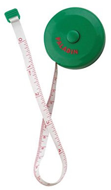 Paladin Fischmaßband, Angelmaßband, 1,50m x 50mm, aus- und einrollbar, Edelstahl